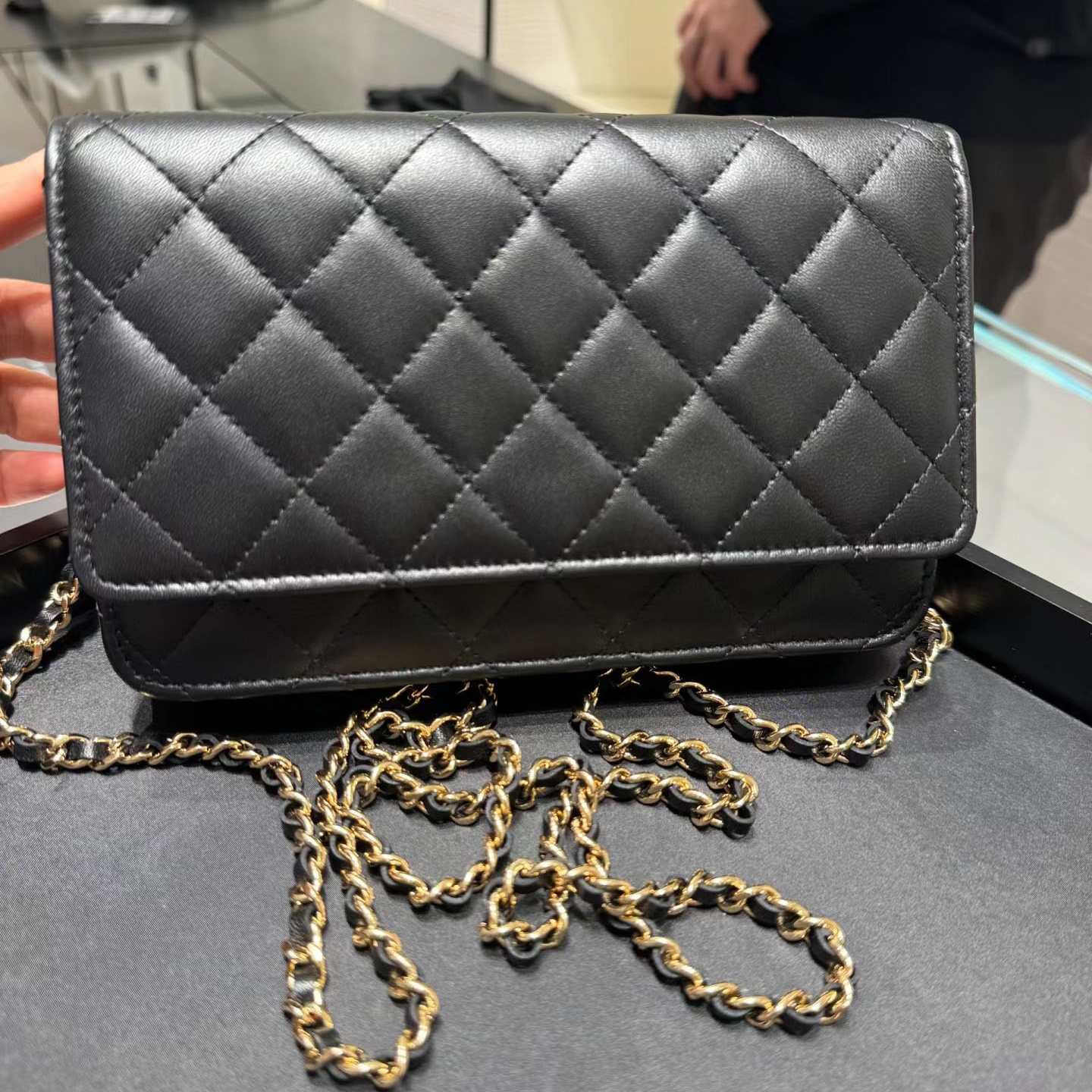 2024 Top Quality Fashion Bag Women Designer Bag CLASSIC Wallet On Chain Caviar Woc Bags Grained Shiny Calfskin Crossbody Bags Shoulder Purse Handbags