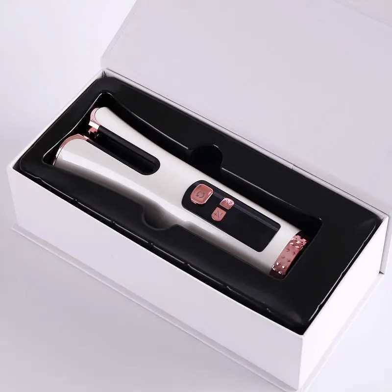 New Arrival Automatic Curling Iron Cordless Curler Automatic Rotating Ceramic Curler Rechargeable USB Hairpin Curling Rod Z241022