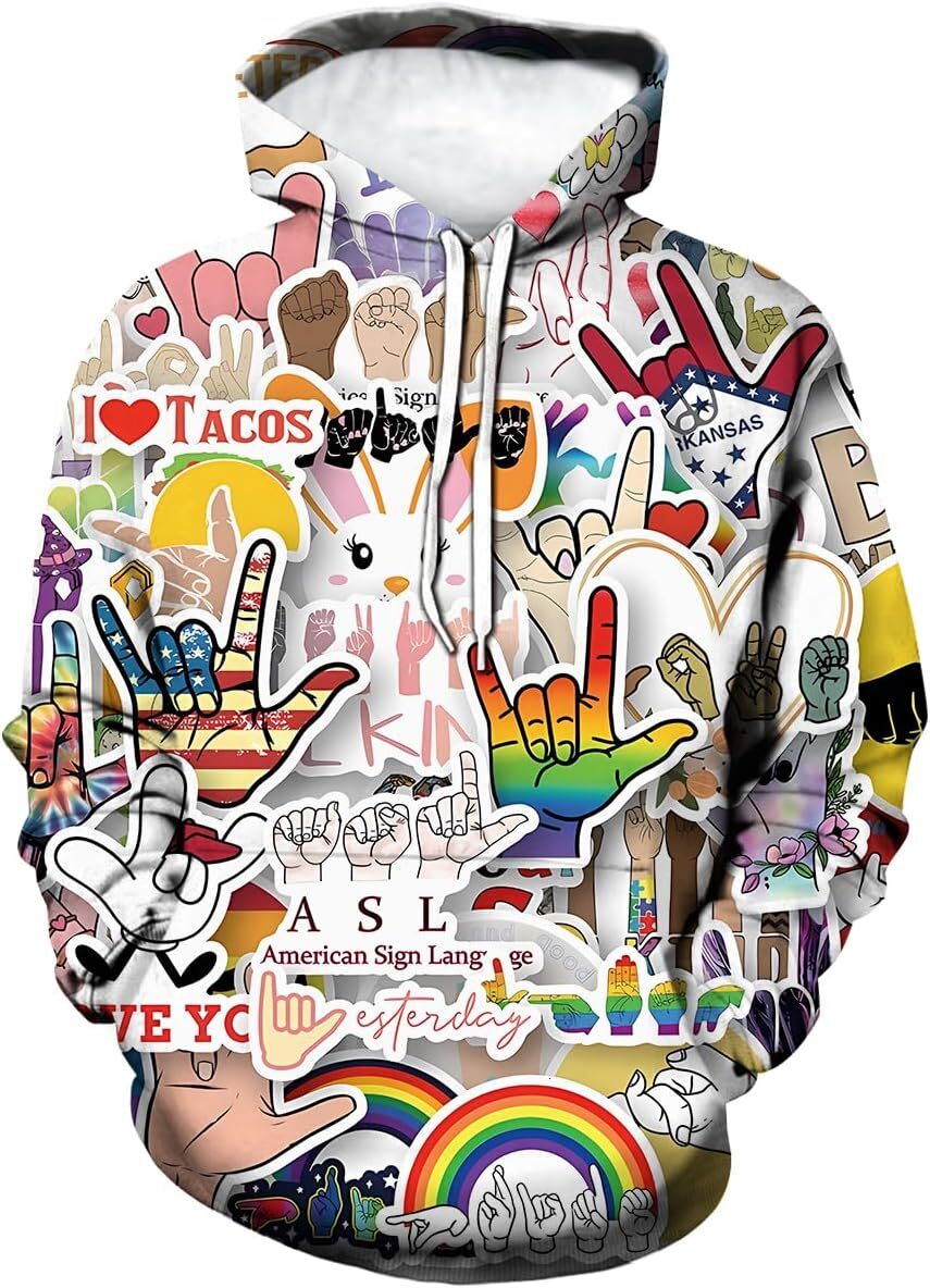 Hoodie for Mens Womens Mens Hipster Hip Hop Urban Sweatshirt Graffiti Street Art Hoodie Funny Pullover Graphic Hoodies sweatshirt Hip hop Warmth