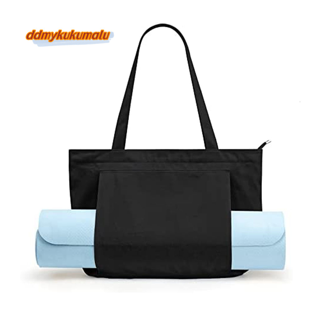 Women's canvas handbag, yoga mat, carrying pocket, travel, fitness, office bag, strap, one shoulder bag #22 kukumalu