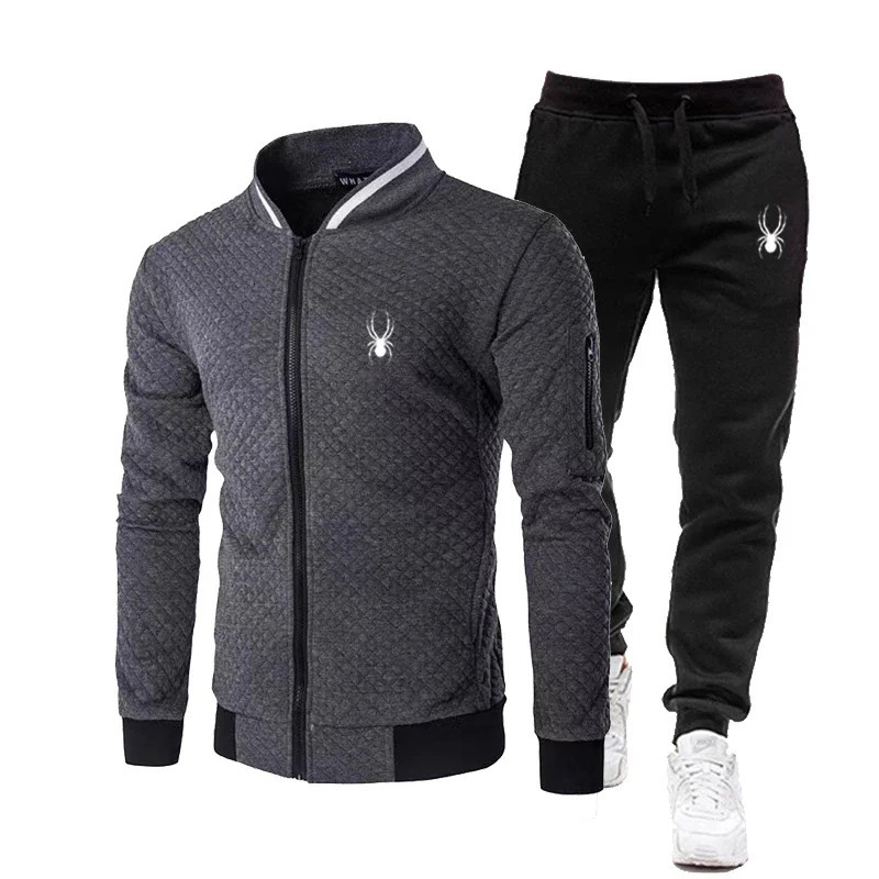 High quality casual jackets mens clothing jackets mens clothing sports training sets autumn zipper jackets sets sportswear 241023