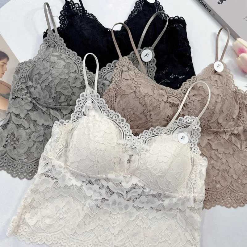 Women Push Up Bra Body Shaping Sexy Flower Lace Bra Top Wireless Plus Size Bralette Underwear Lingerie Full Cup Seamless BrasX2410