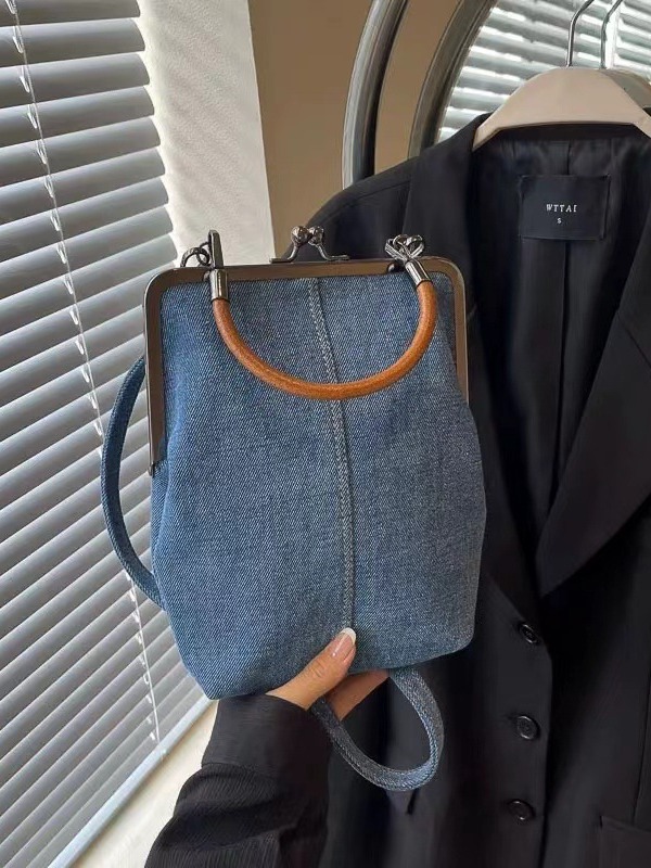 Ladies Women Crossbody Bag With Twist Lock Handbag Classic Style Solid Color Shoulder Bags s