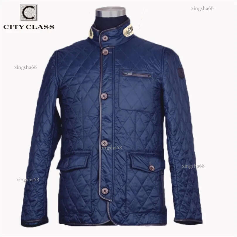 CITY CLASS Spring Autumn Mens Coat Quilted Jacket Business Casual Fashion Bomber Jacket Coats for Male 8006 201127