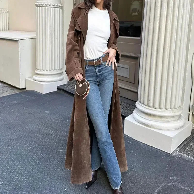 Autumn/Winter Fashion Long Coat Long Sleeve Collar Coat Womens Fashion Clothing 241023