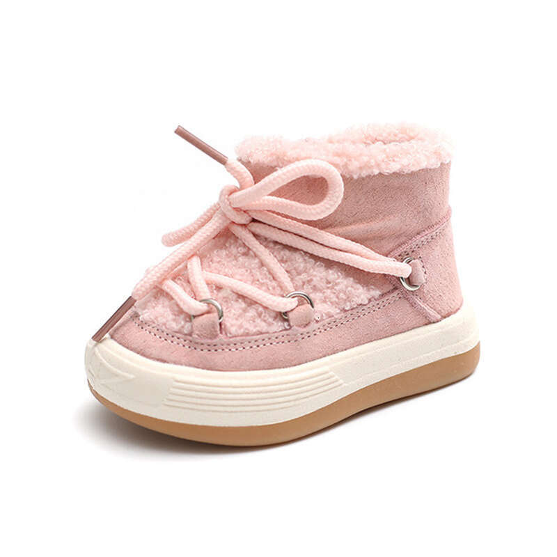 2023 New Winter Baby Warm Plush Rubber Sole Toddler Kids Sneakers Infant Shoes Fashion Little Boys Girls Boots