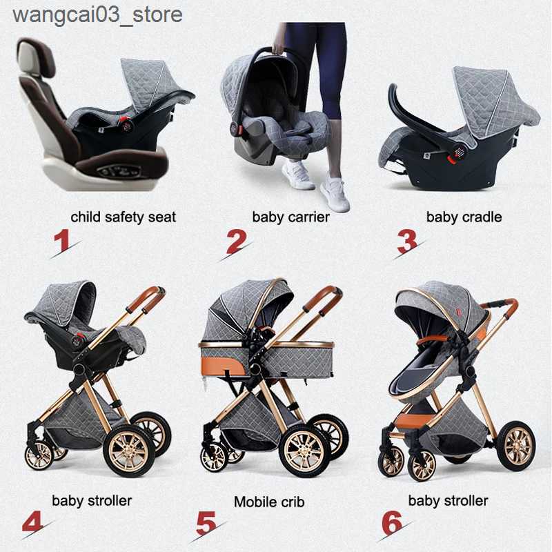 Strollers# EN1888 CE Approved Popular New Cochecitos Moises Para Bebe Stroller for Newborns L240910