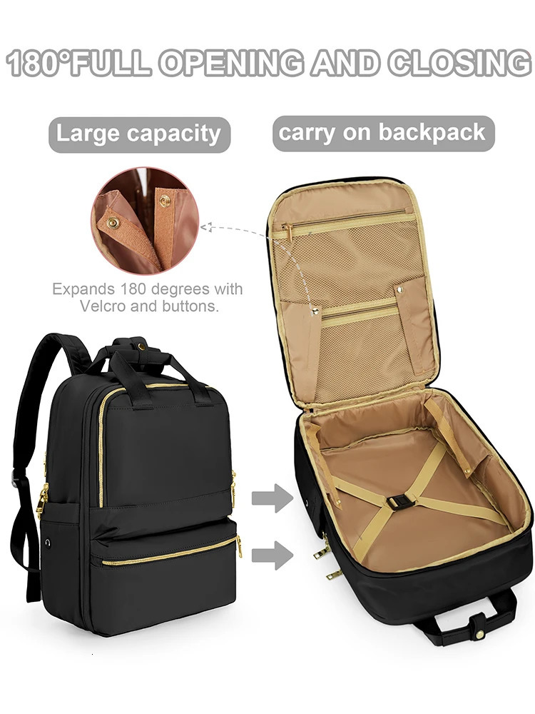 Carry a backpack with you a large 15.6-inch laptop backpack approved by the travel backpack airline suitable for womens waterproof business backpacks 