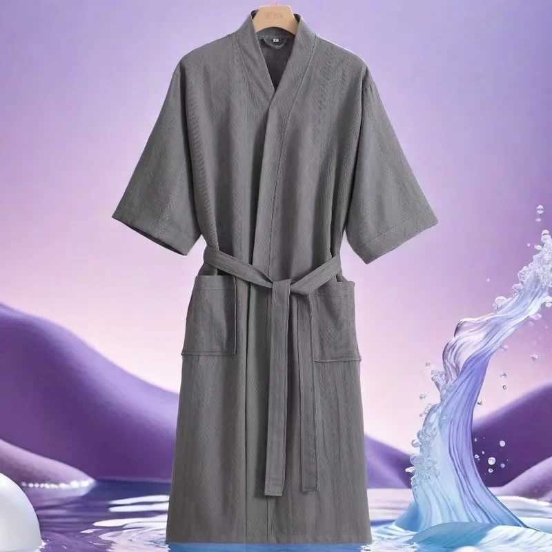 Summer Wfle couple bath towels kimono towels bathroom towels mens dresses V-neck family shower clothes womens Spwear couple clothing W241023
