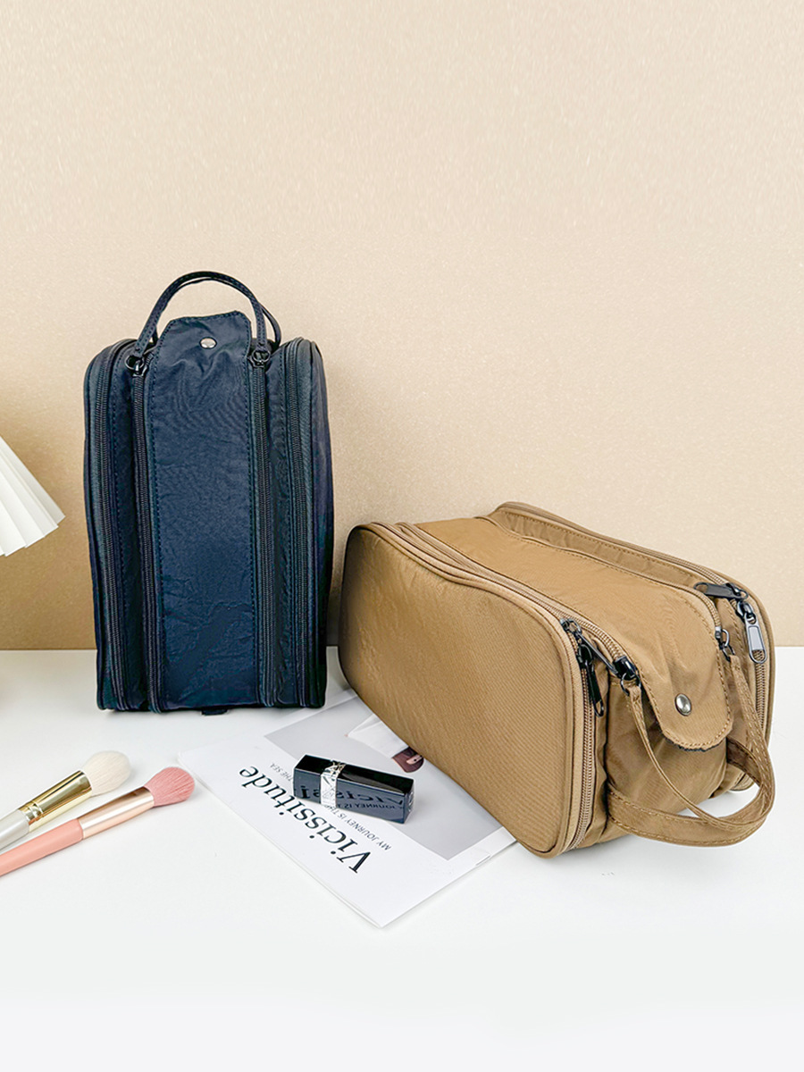 Designer Travel Makeup Bag for Women - Large Capacity, Light Cosmetic Case