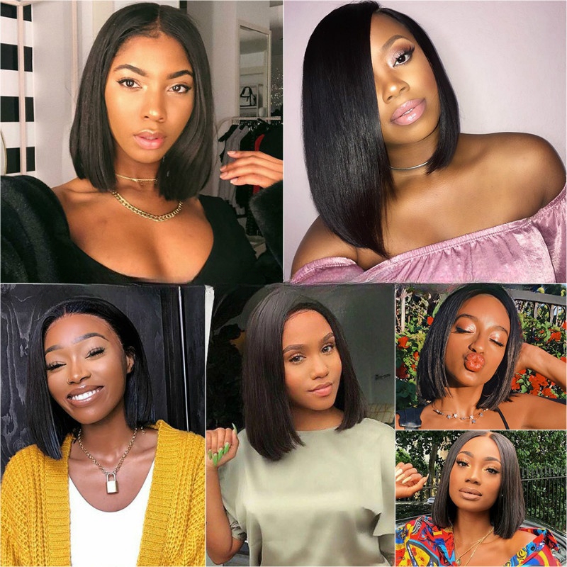Wigs for women African black Straight Bob Wig European and American fashion medium length new arrival