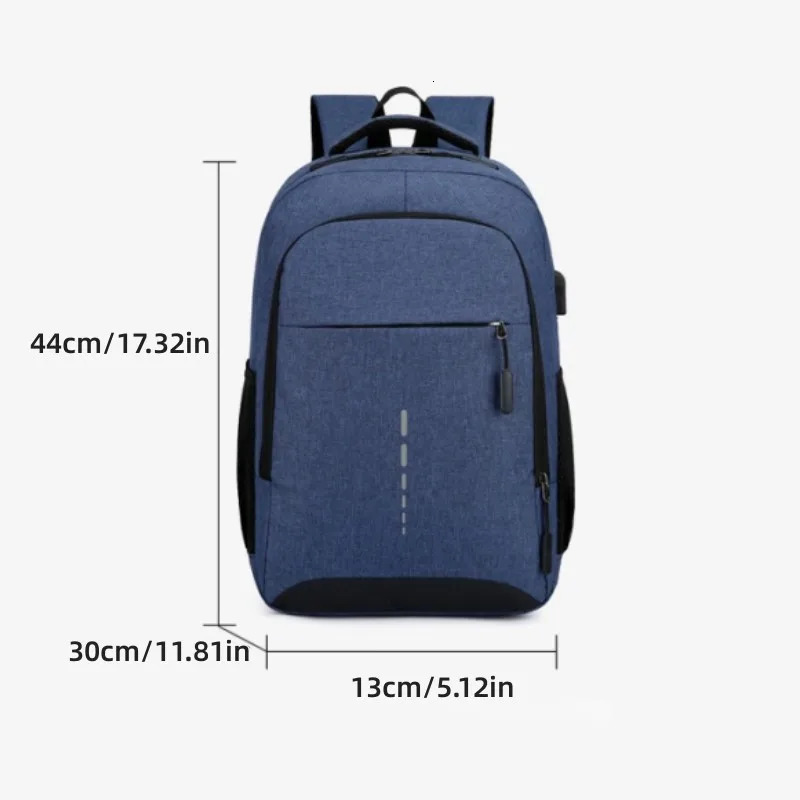 Mens backpack with large capacity simple and stylish travel womens student computer bag 241023