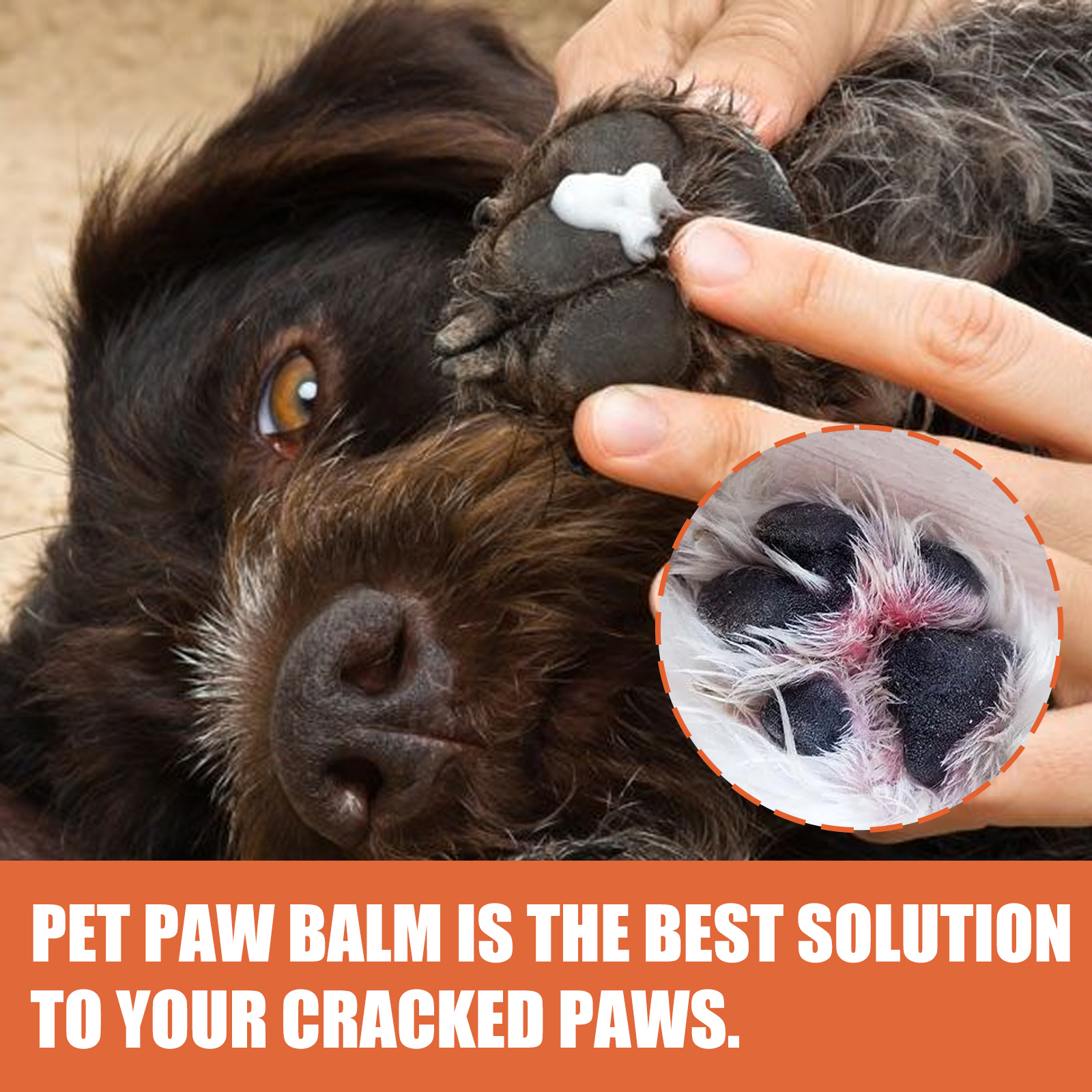 US stock EELHOE Pet Claw Cream, Cat and Dog Foot Mat, Protective Oil, Soothing, Moisturizing, Moisturizing, and Nourishing Foot Care for Dry and Crack
