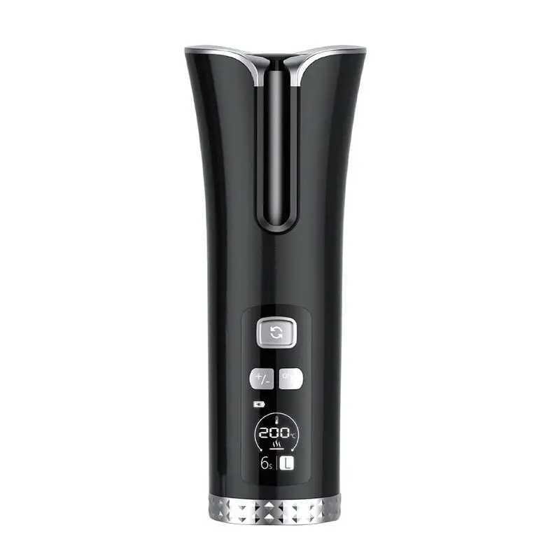 New Arrival Automatic Curling Iron Cordless Curler Automatic Rotating Ceramic Curler Rechargeable USB Hairpin Curling Rod Z241022