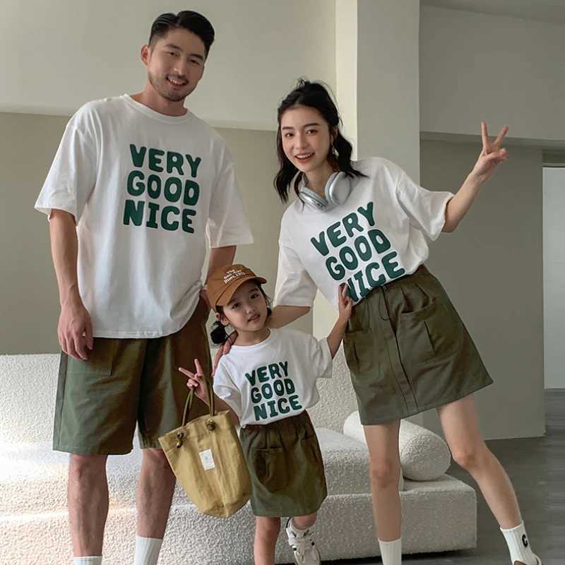 Mother and Daughter Fashion Skirts Family Look Clothes Korean Style Father Son Same Shorts New Parent-child Outfit Summer 2024XJ241008