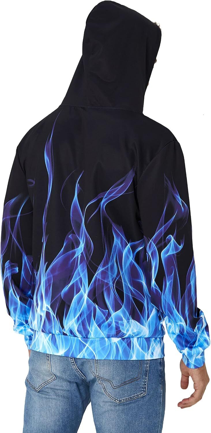 Hoodie for Mens Womens Mens Women Novelty Hoodie Pullover Sweatshirts Cool Hooded Long Sleeve Shirts with Drawstring Pockets Hip hop Warmth