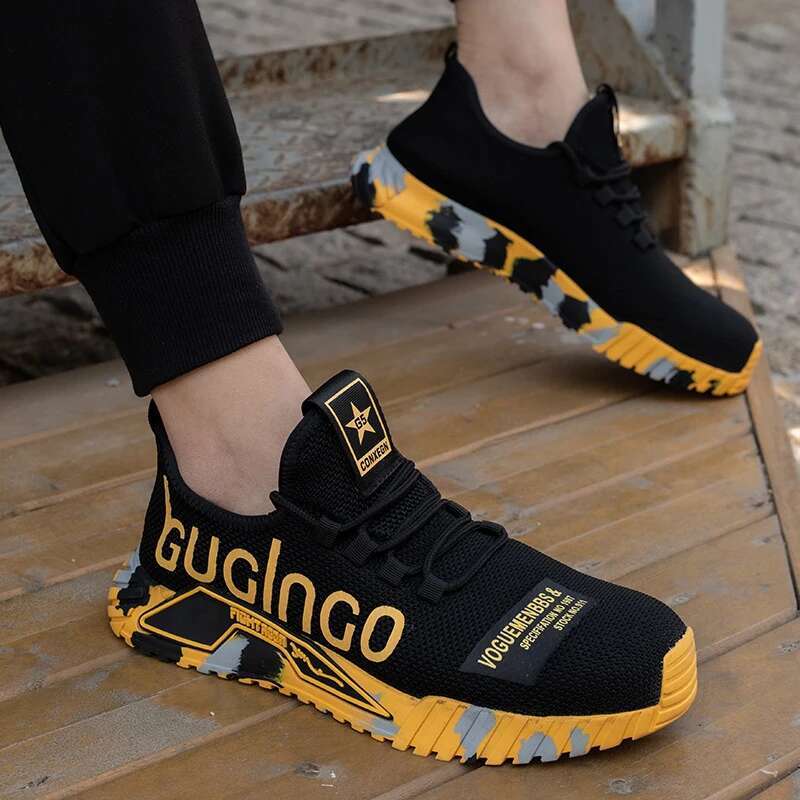 Puncture Proof Breathable Boots Anti-stab Safety Men Steel Toe Man Construction Work Shoes Male Sneaker nhggjfreg