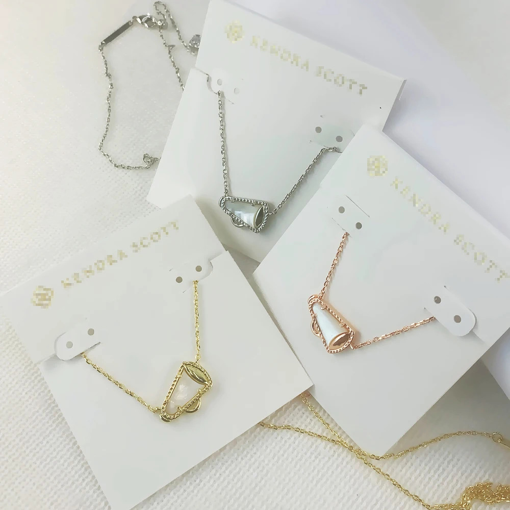 White MOP Cheer Pendant Necklace | Unique Women's Fashion Jewelry Gifts 4 466d3