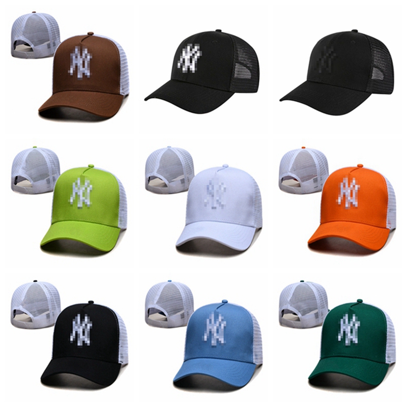 18 styles NYC letter mesh Baseball Caps golf Latest Popular Hip-Hop gorras bones Men Women Fashion Flat The Visor Snapback Hats