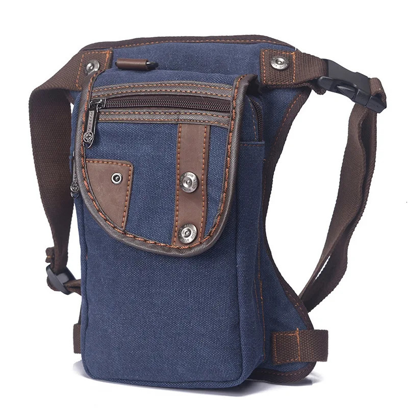 Mens straight leg Fanny waist bag motorcycle rider outdoor sports travel climbing cross body bag mens strap Hip Bum thick bag 241023