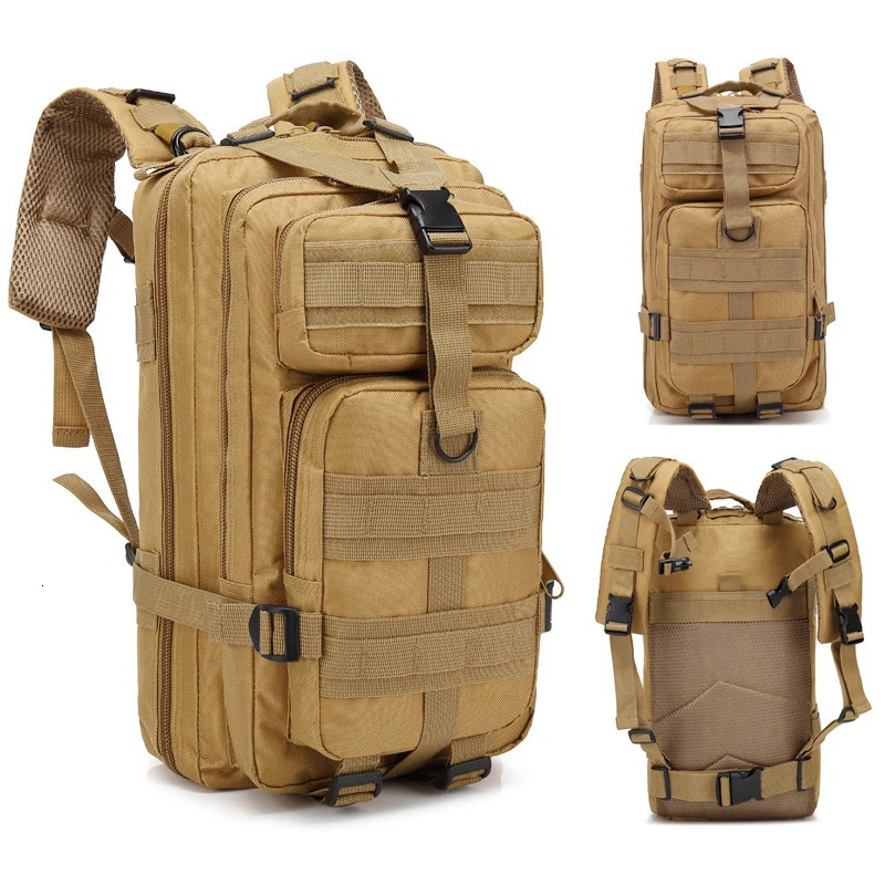 Classic Tactics Backpack Travel Sports Camouflage Bag Outdoor Climbing Hunting Backpack Fishing Hiking Nylon 3P Bag 241023