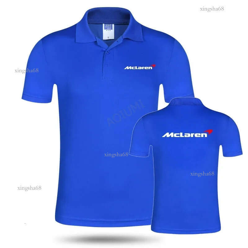 Men woman summer Business Casual Mclaren polo shirt Short Sleeve breathable solid colour polo shirt 210308