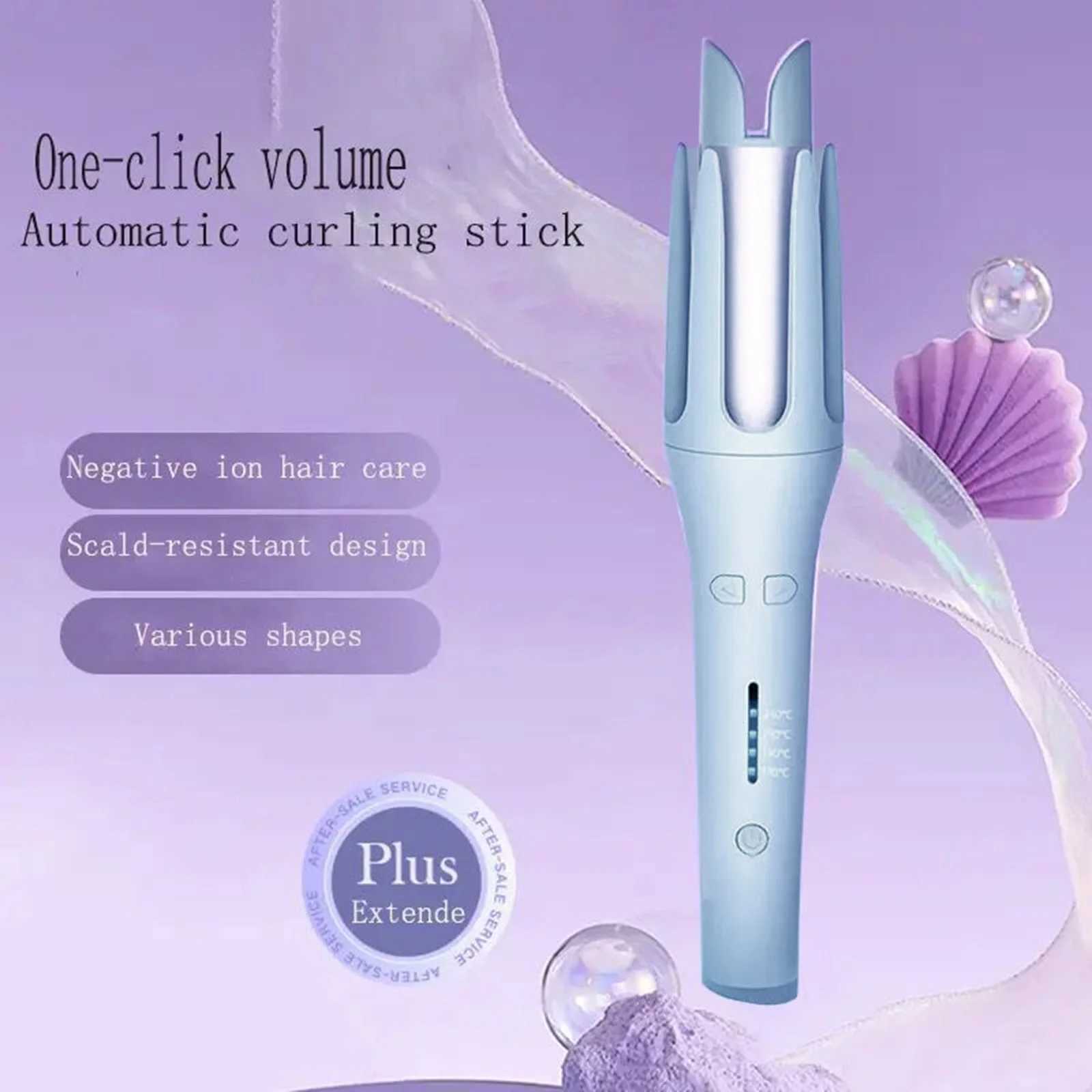 New Arrival Rotating electric curling iron with adjustable temperature control for long short and thick hair Z241022