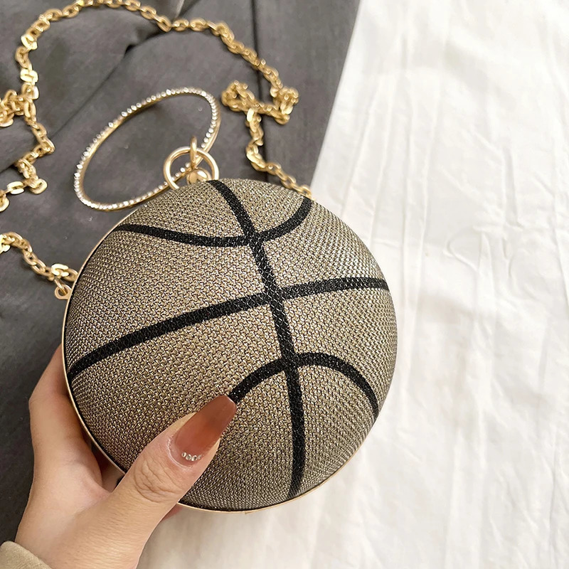 Netizen Little Handbag Womens 2024 Personalized Basketball Bag Celebrity Handbag Small Round Bag Versatile Diagonal St 241023
