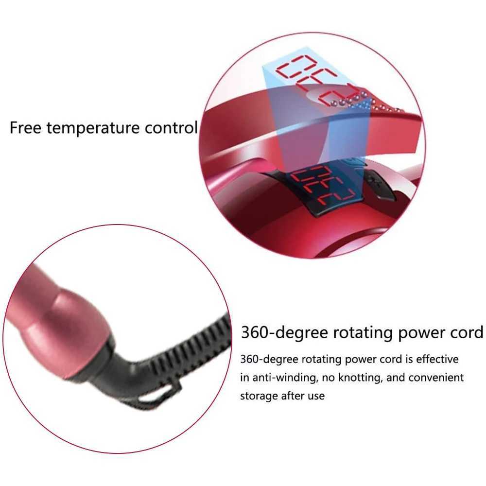 New Arrival 9mm Mini Curler Pro Curling Iron tourmaline Ceramic Barrel Curling Iron Rod LCD Display Female Beauty Styling Tool Z241022