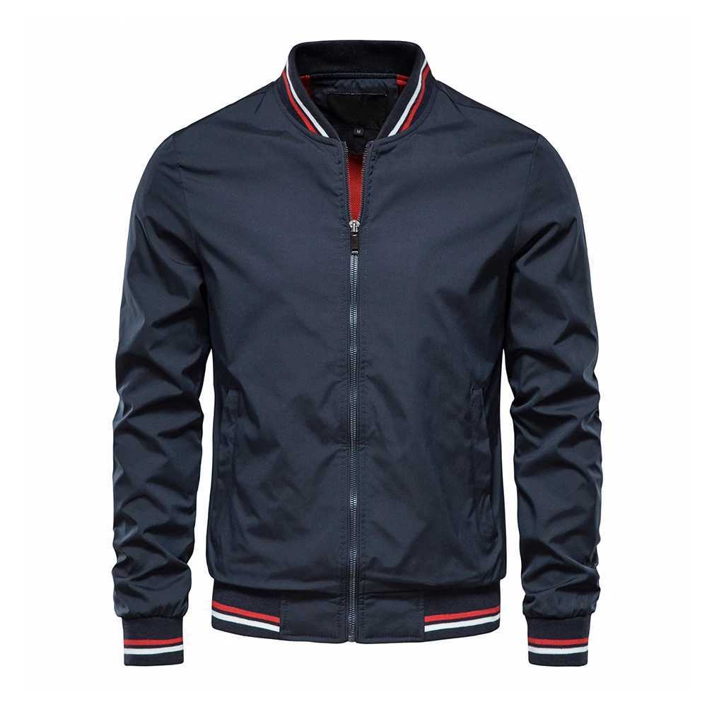Fashion Autumn Jackets for Men Solid Color Casual Baseball Mens Jacket Clothing New in Outerwears Jackets Bomber Jackets Men X2502131