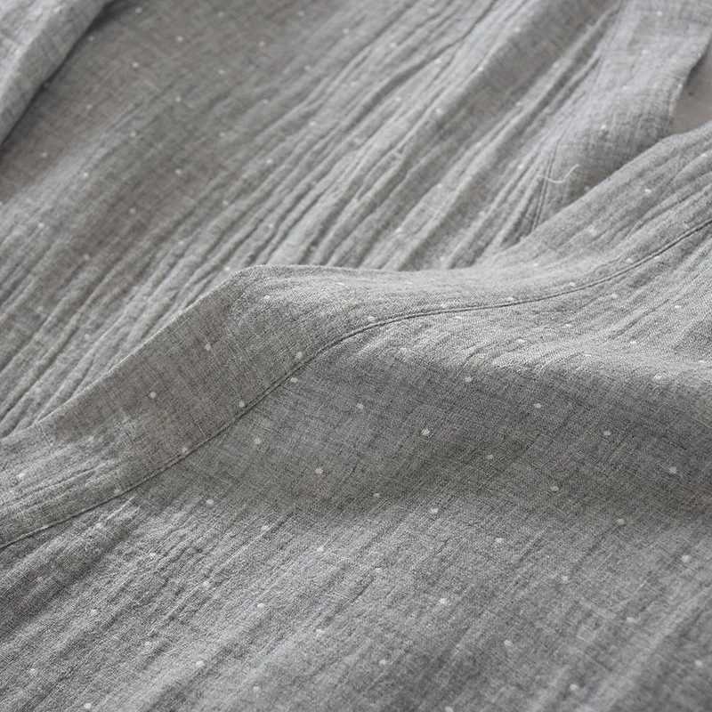 Japanese style cotton mens kimono pajamas spring and summer robes thin and oversized bathrooms home clothing mens pajamas W241023