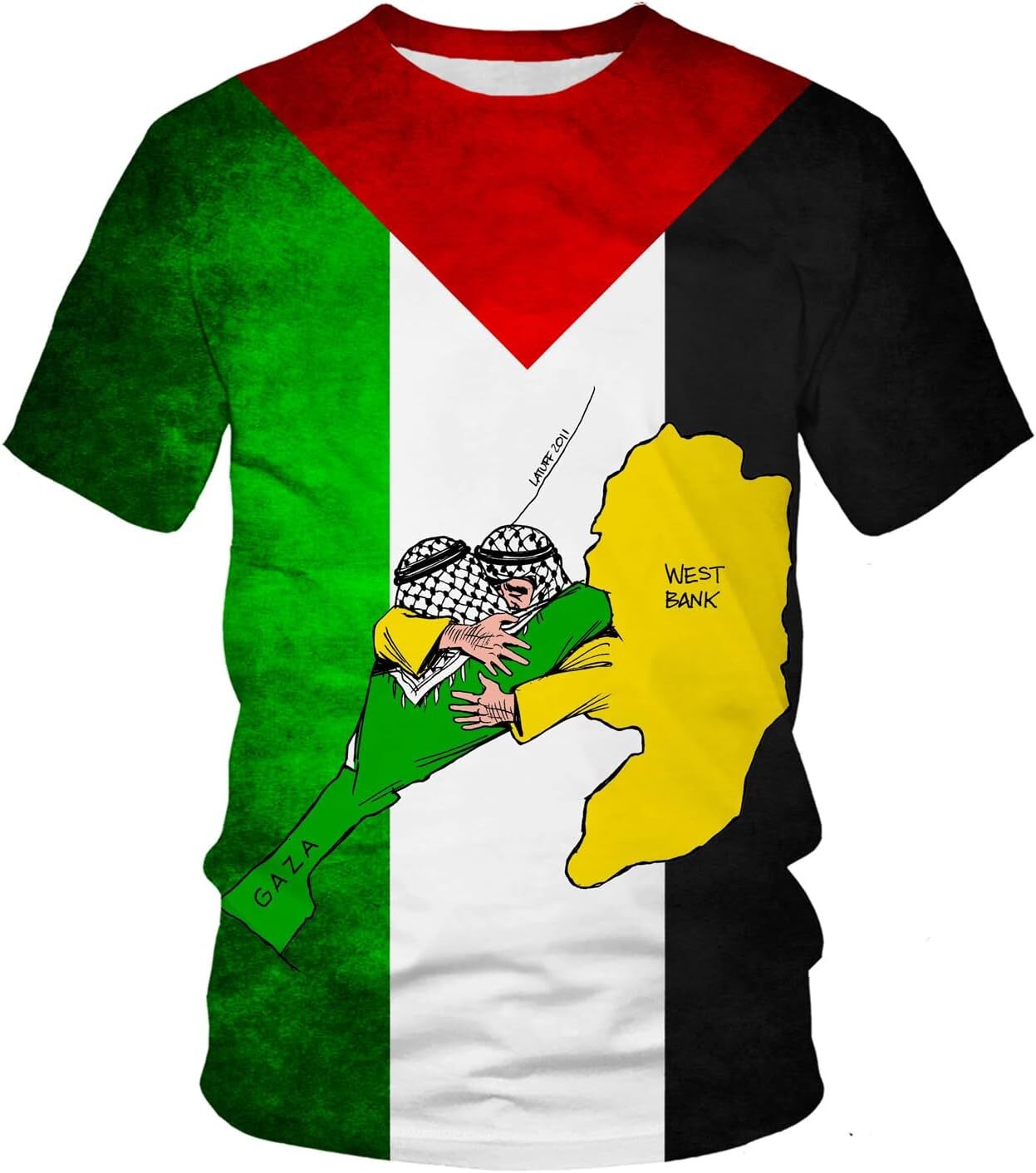 Mens T shirt Arab World Palestine Flag Shirt Men's T Shirt Tops Camouflage Fashion element Short Sleeve Streetwear Male Tees tee Casual tops summ