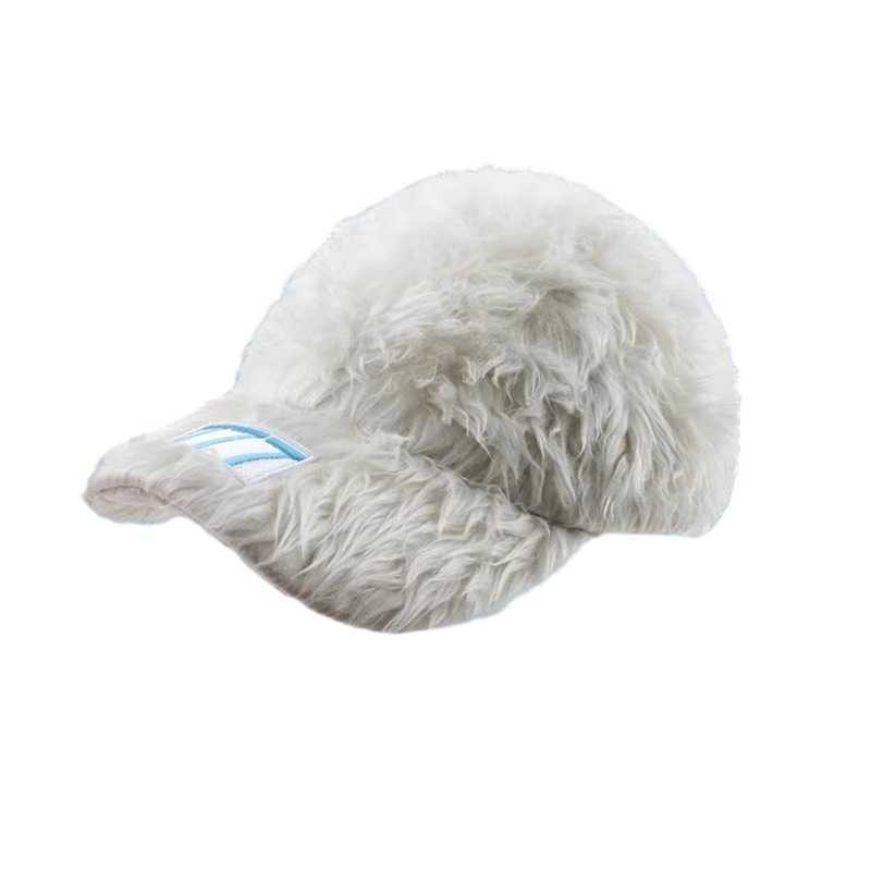 Colorful Embroidered Hairy Hat for Women Autumn and Winter Duck Tongue Hat for Street Small and Trendy Brand Baseball Hat for Men X241023