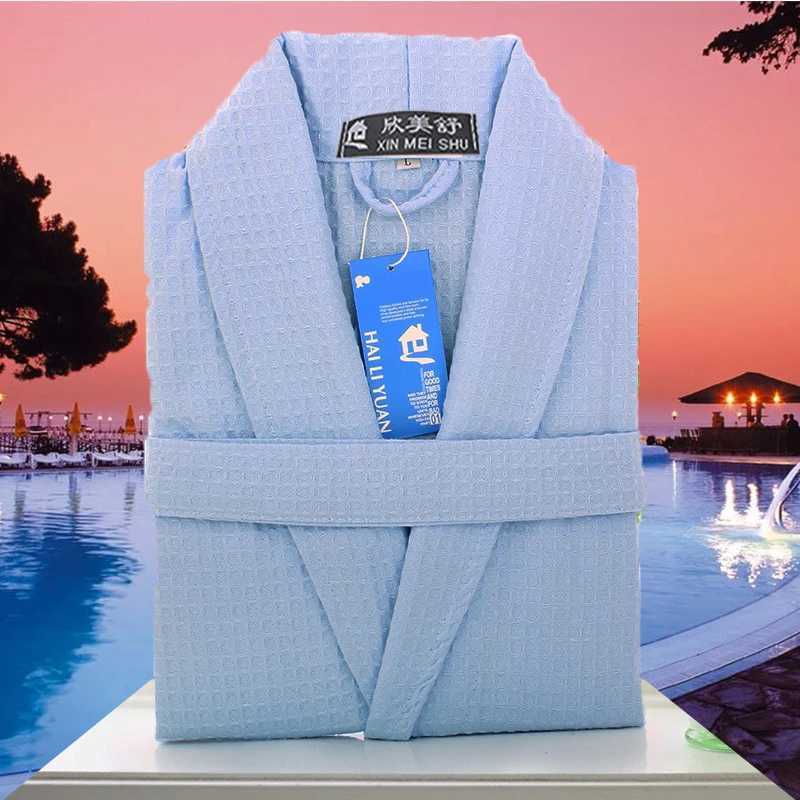 Mens and womens summer bathrobes luxurious Wfle absorbent quick drying textiles couples evening gowns family robes W241023