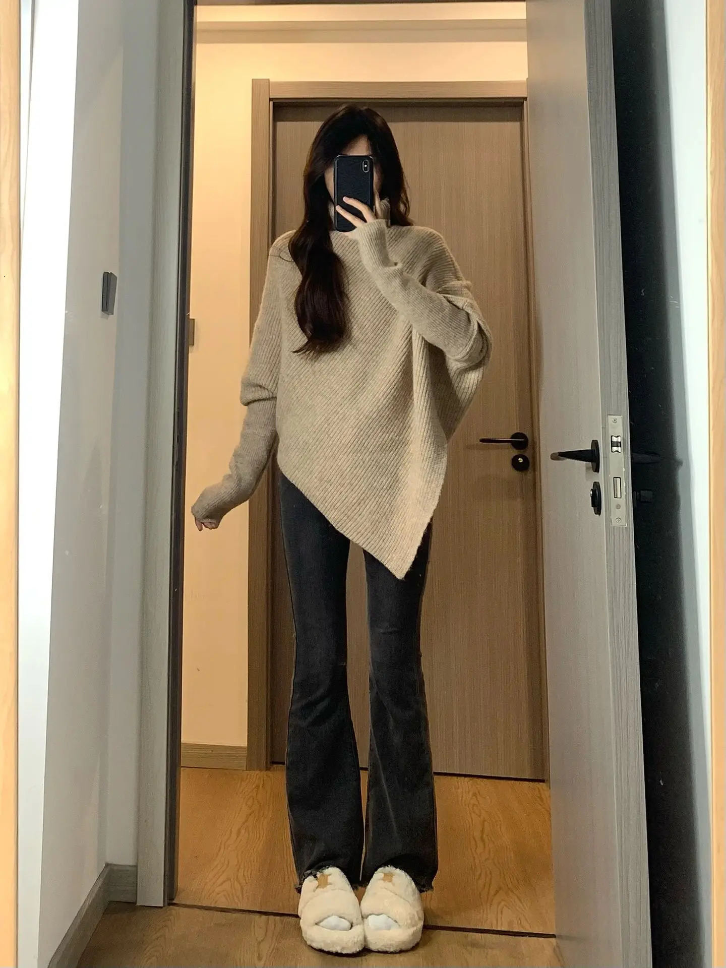 Cashmere Turtleneck Sweater Women Autumn Winter Explosive Inside To Wear A Jumper Outside The Top
