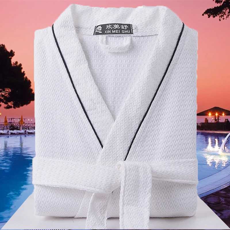 Mens and womens summer bathrobes luxurious Wfle absorbent quick drying textiles couples evening gowns family robes W241023