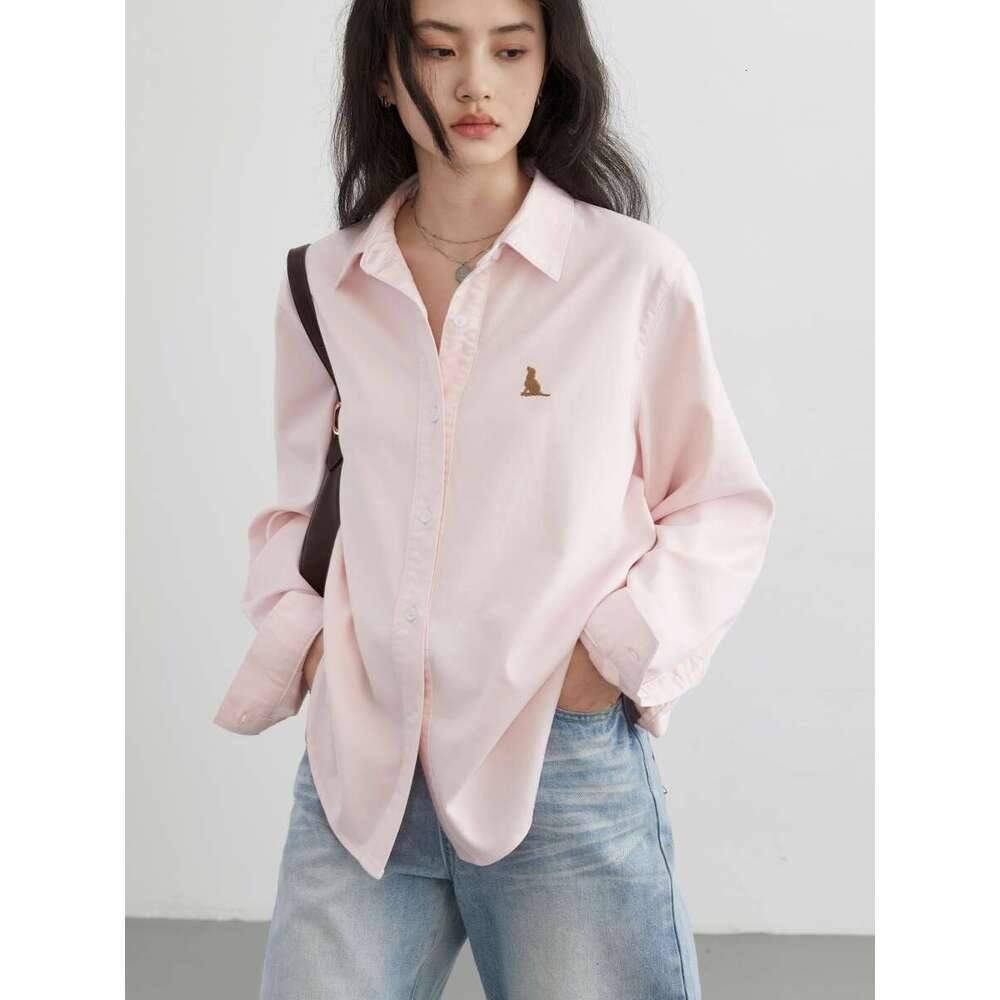 CHIC VEN Women Shirt Casual Single Breasted Long Sleeve Loose New Embroidered Denim Shirts Female Blouses Spring Summer 2024