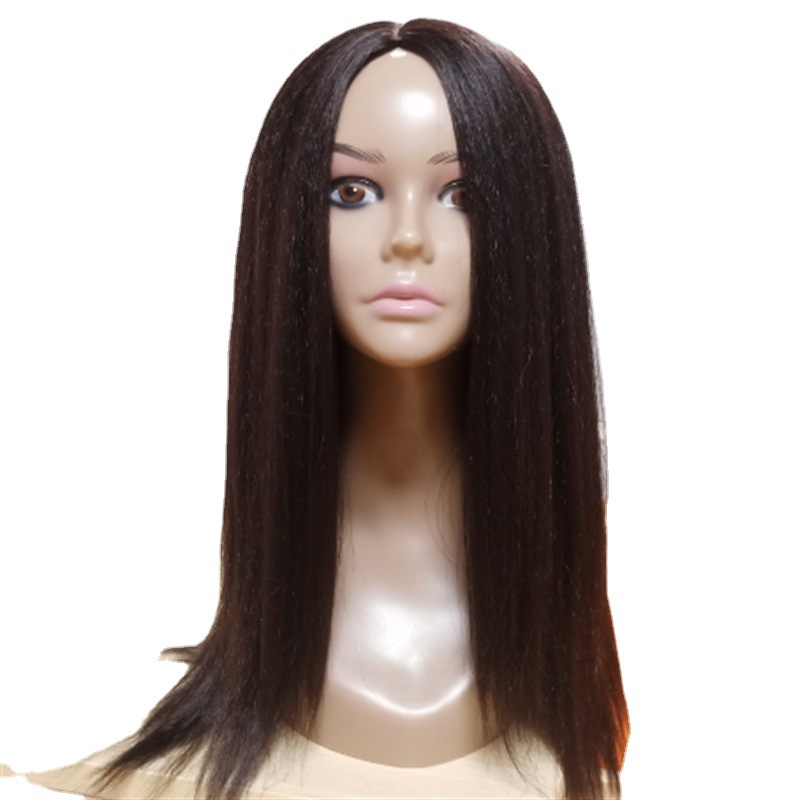 New arrival wig for women middle-parted long curly wig corn silk long hair wig