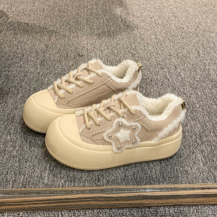 Women's Autumn Ugly Cute Big Head Star Board Shoes 67ed