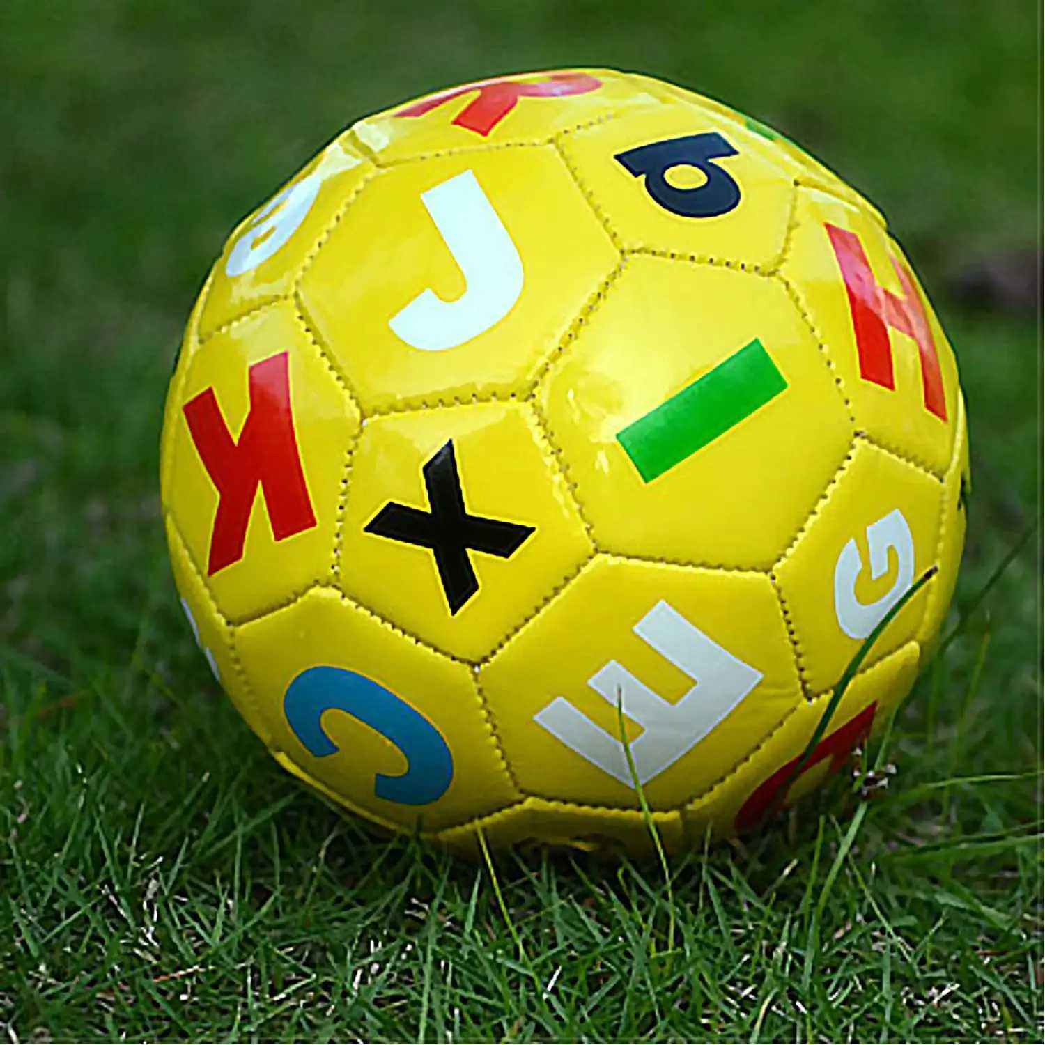 Soccer Ball Size 2 Yellow with Random tter and Number Suitab for Kids Toddr Boy Gift Training Practice 2-6 Years OldXJ241023