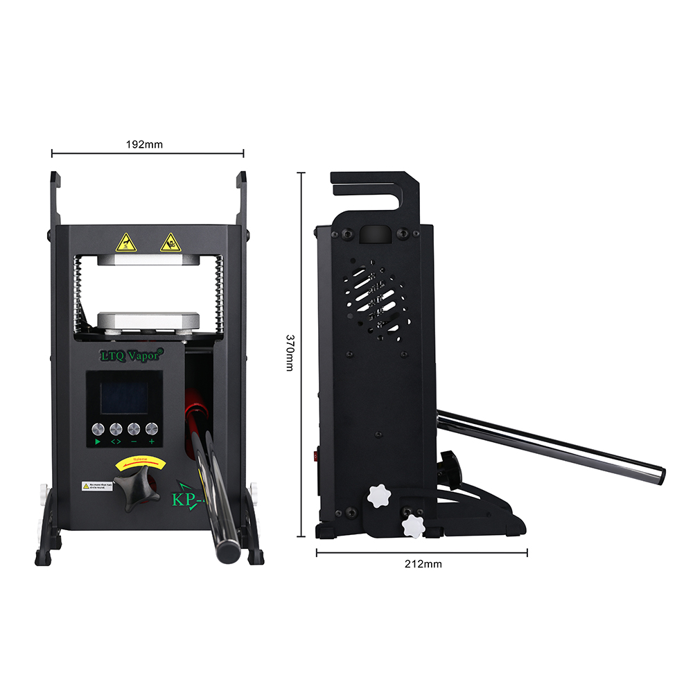 4 Tons Pressure Hydraulic Dab Rosin heat press machine Kp-4 Dual heating Plates Temperature Digital Display Screen