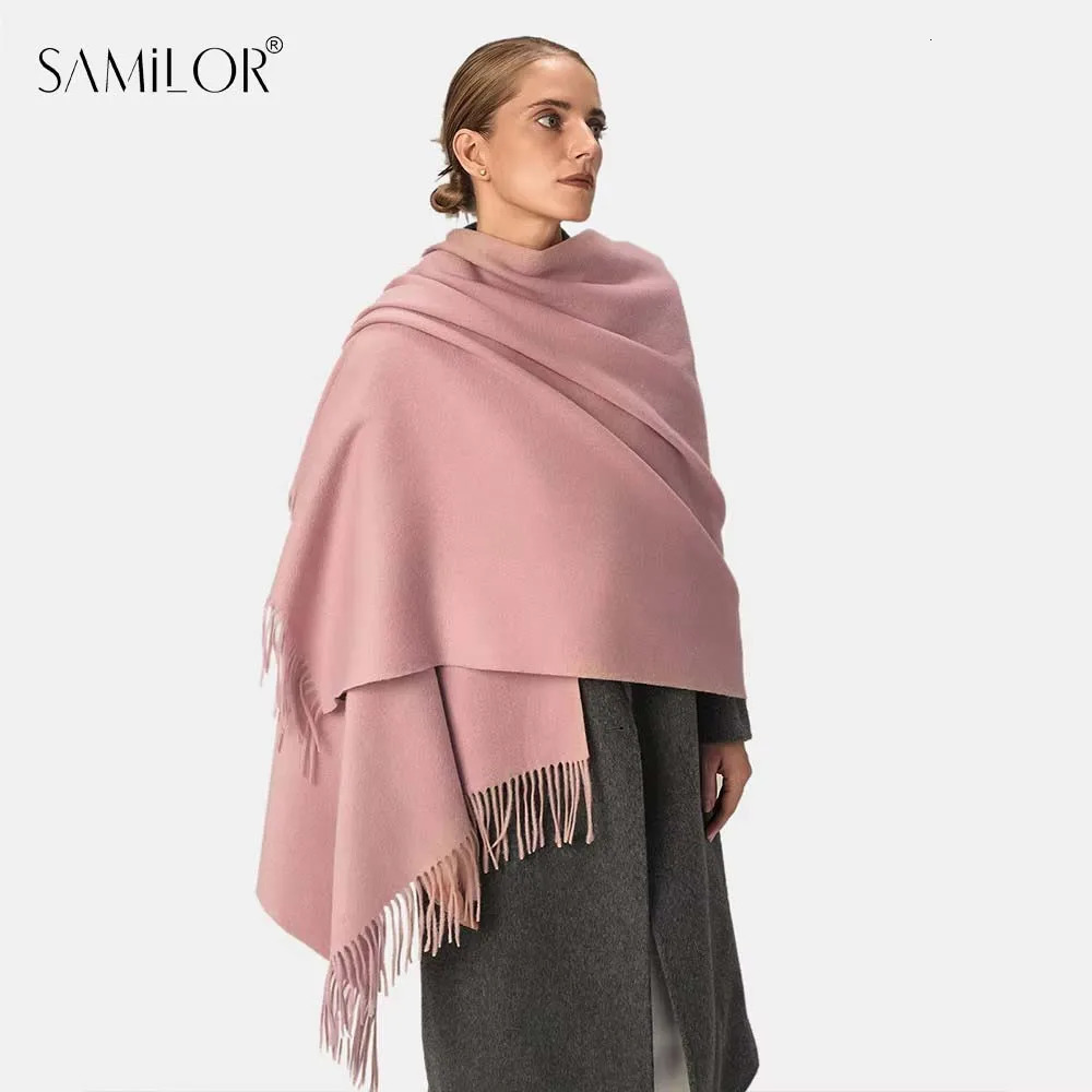 Wint Color 241023 Scarf Neck Wool Shawl Womens scarf designers