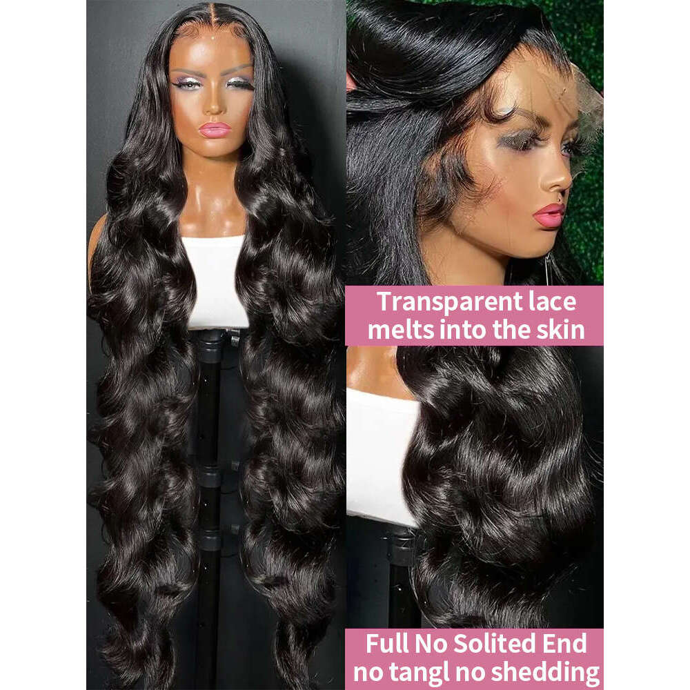 Body Inch Wave x HD Lace Front Human Hair Wig Brazilian Wet And Wavy Frontal Wigs For Women Density al s