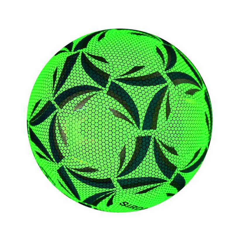 Standard Size 4/5 Glow In Dark Football Ball Soccer Luminate Glowing Soccer PU Rctive Light Night Practice Training BallsXJ241023