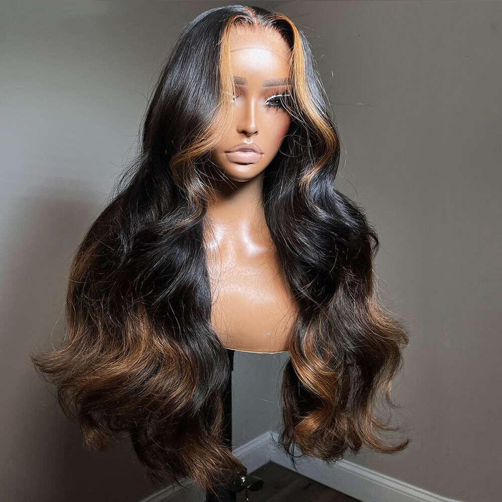 40 Inch Highlight HD Loose Deep Wave Frontal Wig 13x6 13x4 Honey Blonde Lace Front Human Hair Wigs PrePlucked 250% Density