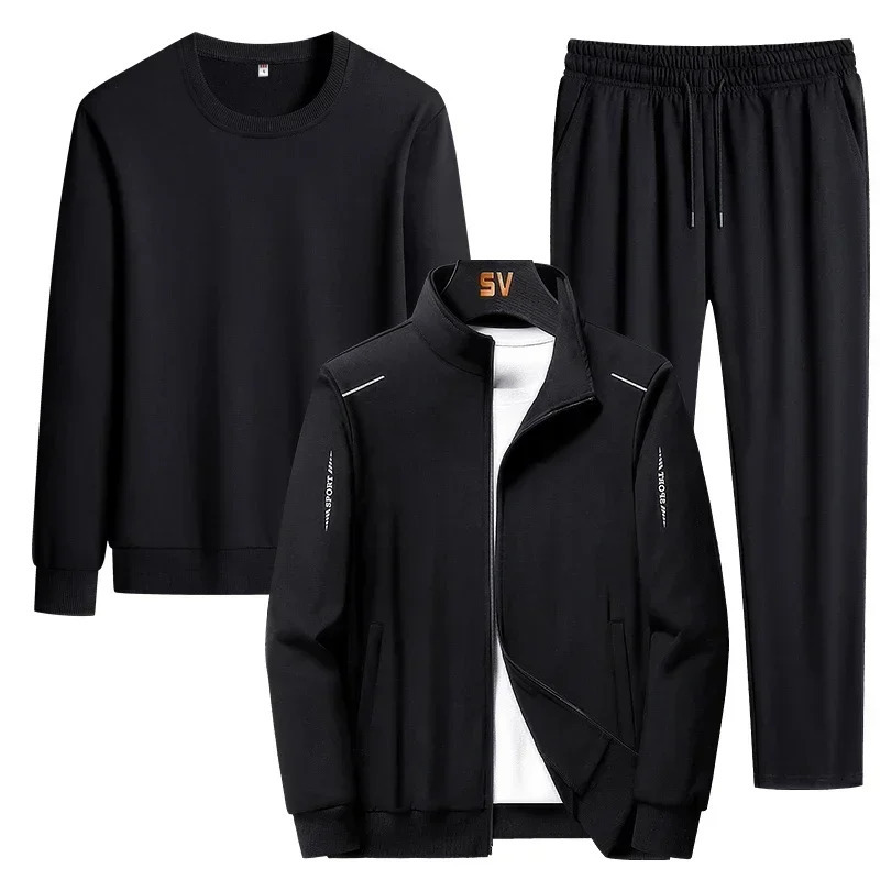 Mens sports shirt mens set large sizes 6XL 7XL 8XL fashionable autumn mens sports shirt mens sports pants set 241023