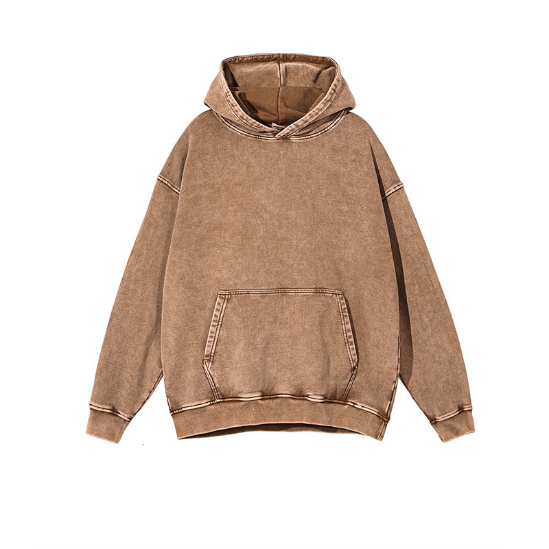 Men's hoodie, autumn and winter solid color hooded men's and women's sportswear, hip-hop pullover, casual sports top, plus size loose f