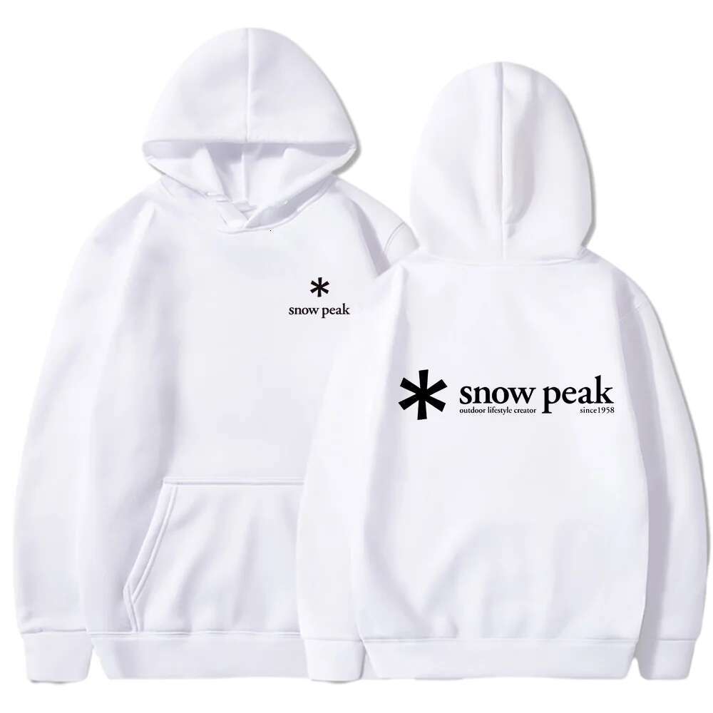 High end Snow Fuji Peak Hooded Velvet Hoodie for Men and Women Winter Clothes Sweatshirt Anime K Pop