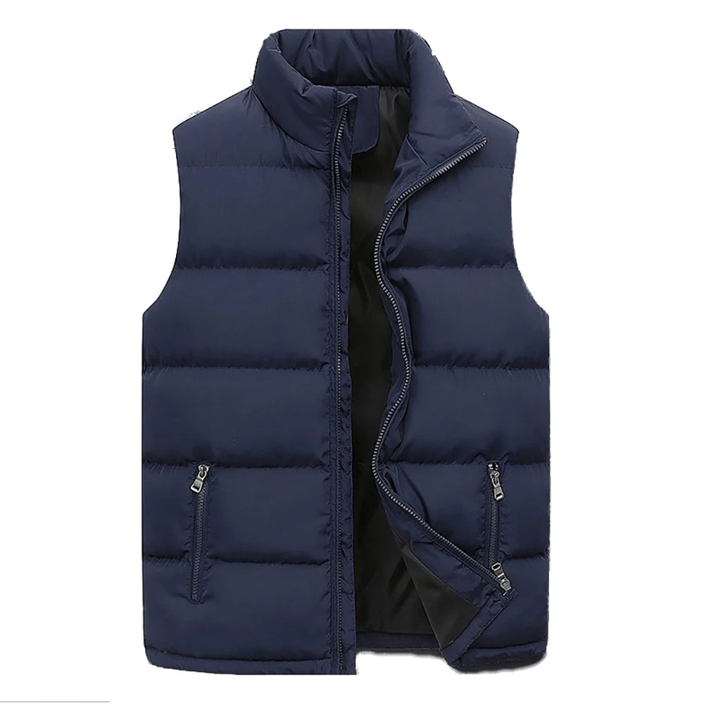 Mens jackets winter warm jackets mens thick jackets stand up down jackets oversized jackets sleeveless zipper jackets 241023