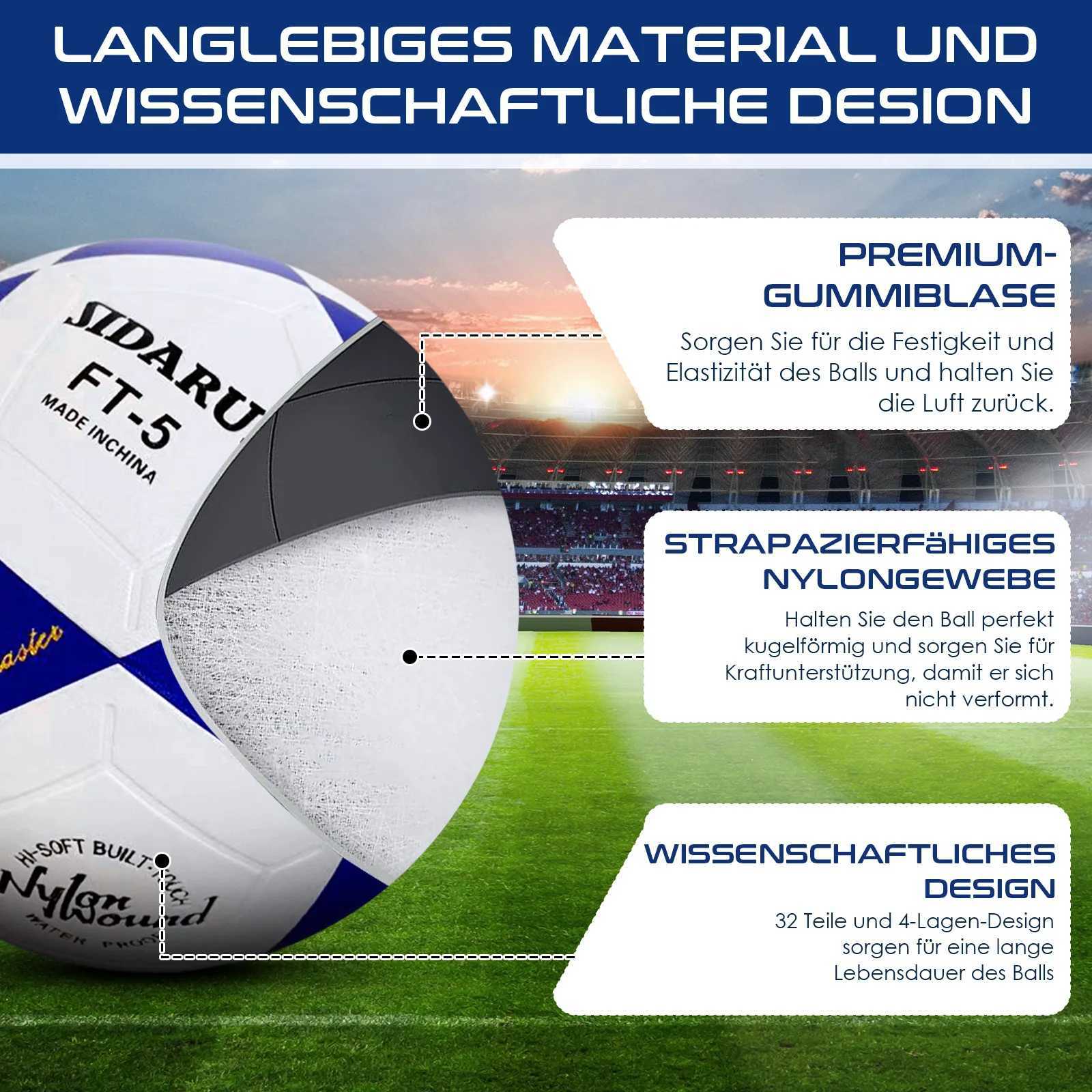 Five-Pointed Star World Soccer Balls Official Size 5 Soft Pvc Match Balls Outdoor Match Game Football Training for AdultsXJ241023